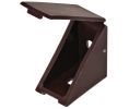 Hafele 260.24.141 Angle Bracket, With Attached Cover Cap, 1 3/8" x 1 3/8" Leg Length, 3/4" Width, Plastic, Bronze