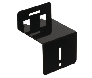 Hafele 260.25.058 Toe Kick Bracket, for ADA Cabinet Applications, 3" Dim. A, 2 1/2" x 1 3/8" Leg Length, 3" Width, 1/16" Material Thickness, Steel, Black, 1 Set