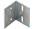 Hafele 260.25.945 Angle Bracket, 1 1/2" x 1 1/2", 2" Width, 1/8" Material Thickness, Steel, Zinc