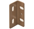 Hafele 260.26.141 Kolbe Korner, Connecting Bracket, for Screw Fixing, 3/4" x 1/2" Leg Length, 1 1/2" Width, Steel, Tan, Box of 500 pieces