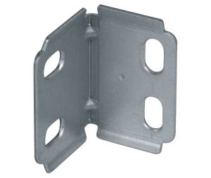 Hafele 260.26.401 Drawer Front Bracket, Full Overlay, 1-1/8 x 1-3/16" Dimensions, Steel, Unfinished