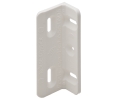 Hafele 260.26.760 Kolbe Korner, Connecting Bracket, for Screw Fixing, 3/4" x 1/2" Leg Length, 2" Width, Plastic, White, Box of 50 pieces