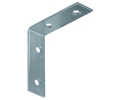 Hafele 260.28.902 Corner Brace, With Screw Holes, Use #8 Flat Head Screw, 1" x 1", 5/8" Width, 3/8" Hole Spacing, Steel, Blue Galvanized