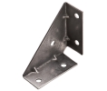 Hafele 260.34.005 Corner Brace, Uses Pan Head #9 Screws, 2 3/16" x 2 3/16", 7/8" Width, 1/16" Material Thickness, Steel, Unfinished