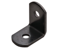 Hafele 260.35.322 Angle Bracket, Uses Pan Head #9 Screws, 15/16" x 15/16", 5/8" Width, 1/16" Material Thickness, Steel, Black