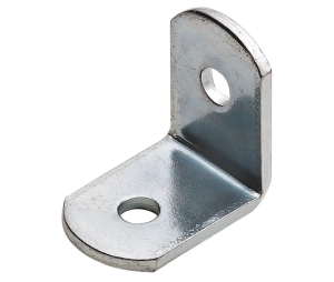 Hafele 260.35.922 Angle Bracket, Uses Pan Head #9 Screws, 15/16" x 15/16", 5/8" Width, 1/16" Material Thickness, Steel, Zinc