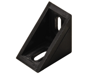 Hafele 260.47.700 Corner Bracket, 1" Height, Uses Flat Head #6 Screws, Plastic, White