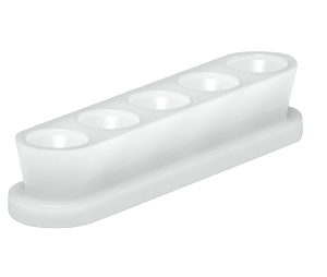 Hafele 261.30.780 Dovetail Connector, Long Sleeve for Screw Mounting, without Positioning Dowel, Plastic, White