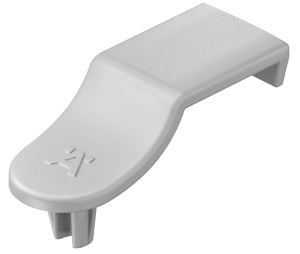 Hafele 262.11.115 Rear Panel Connector, Häfele Ixconnect RPC D 5/24, for Wooden Drawers, For Drawer Side Thickness 15/32 - 1/2", Plastic, Gray