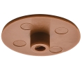 Hafele 262.24.153 Cover Cap, For Häfele Minifix® 15, without Rim, 5/8" Wood Thickness, 11/16" Head Ø, 1/8" Shaft Height, Plastic, Brown, Box of 100 Pieces