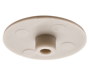 Hafele 262.24.525 Cover Cap, For Häfele Minifix® 15, without Rim, 5/8" Wood Thickness, 11/16" Head Ø, 1/8" Shaft Height, Plastic, Gray, Box of 100 Pieces