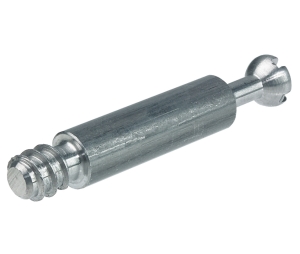 Hafele 262.28.839 Connecting Bolt, Turned, Minifix® System, With special thread, Drilling distance B: 34 mm, thread length L: 15 mm, Galvanized