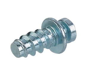 Hafele 262.47.887 Modular Screw, With Special Thread, Hole Ø5, 10 mm (3/8") Length, Steel, Zinc-Plated