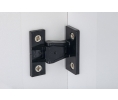 Hafele 262.50.358 Push-in Fitting, AS Panel Connector, Keku, With Varianta screws, Black