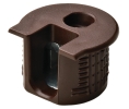Hafele 263.10.105 Connector Housing, Rafix 20 System, without Ridge, with Tightening Element, For wood thickness 19 mm, Plastic, Brown