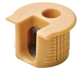 Hafele 263.10.165 Connector Housing, Rafix 20 System, without Ridge, with Tightening Element, For wood thickness 19 mm, Plastic, Maple