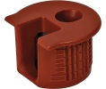 Hafele 263.10.185 Connector Housing, Rafix 20 System, without Ridge, with Tightening Element, For wood thickness 19 mm, Plastic, Dark Cognac