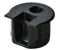 Hafele 263.10.305 Connector Housing, Rafix 20 System, without Ridge, with Tightening Element, For wood thickness 19 mm, Plastic, Black