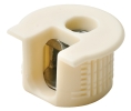 Hafele 263.10.403 Connector Housing, Rafix 20 System, without Ridge, with Tightening Element, For wood thickness 16 mm, Plastic, Beige