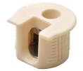 Hafele 263.10.405 Connector Housing, Rafix 20 System, without Ridge, with Tightening Element, For wood thickness 19 mm, Plastic, Beige