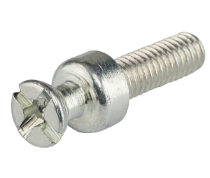 Hafele 263.24.845 Male Double-Ended Bolt, S20, Rafix 20 System, 1/5" Bolt Hole, Zinc-Plated, Box of 1000