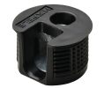 Hafele 263.50.305 Connector Housing, Rafix 20 Flush System, without Ridge, for Wood Thickness 3/4", Black