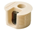 Hafele 263.50.405 Connector Housing, Rafix 20 Flush System, without Ridge, for Wood Thickness 3/4", Beige