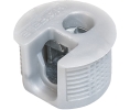 Hafele 263.52.205 Connector Housing, Rafix 20 Flush System, with Ridge, for Wood Thickness 5/8" - 3/4", Gray
