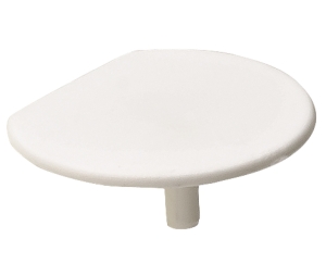 Hafele 263.59.730 Trim Cap, for Rafix 20 Flush, Ixconnect, White, Box of 100