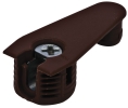 Hafele 263.98.092 Connector Housing, with Dowel, for 3/4" Wood Thickness, Brown