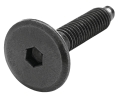 Hafele 264.76.330 Joint Connector Bolt 1/4-20, Type JCB-B, 1-3/16" Length, 4/5" Thread Length, Black Oxide, Box of 100