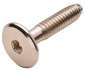 Hafele 264.76.780 Joint Connector Bolt 1/4-20, Type JCB-B, 3-5/32" Length, 1-3/5" Thread Length, Nickel-Plated