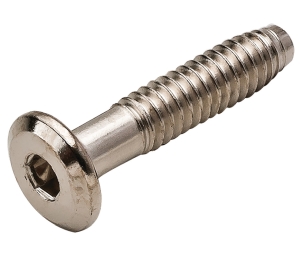 Hafele 264.88.640 Joint Connector Bolt 1/4-20, Type JCB-C, 1-3/5" Length, 1-3/16" Thread Length, Nickel-Plated, Box of 100