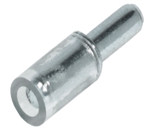 Hafele 281.40.712 Shelf Support, for Glass, for Plug Fitting into Drill Hole Ø1/8", Galvanized, Box of 100