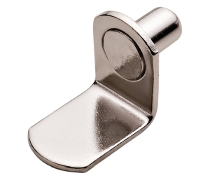 Hafele 282.11.761 Shelf Support, Ø1/4", Nickel-Plated