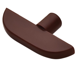 Hafele 282.21.105 Shelf Support, Ø1/5", Provides Invisible Mounting for Grooved Shelf, Brown, Box of 100