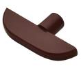 Hafele 282.21.105 Shelf Support, Ø1/5", Provides Invisible Mounting for Grooved Shelf, Brown, Box of 100