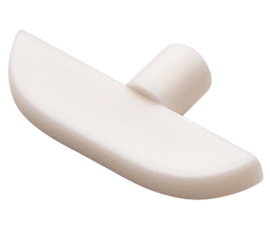 Hafele 282.21.703 Shelf Support, Ø1/5", Provides Invisible Mounting for Grooved Shelf, White, Box of 100