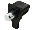 Hafele 282.27.303 Shelf Support, with Steel Pin, for Ø1/5" Hole 2/5" Depth, Black, Box of 100