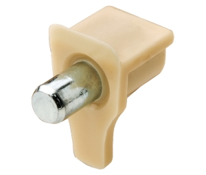 Hafele 282.27.509 Shelf Support, with Steel Pin, for Ø1/5" Hole 2/5" Depth, Beige, Box of 100