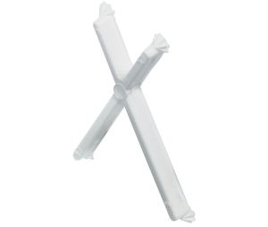 Hafele 282.28.711 Shelf Hold-Down, for Plug Fitting into Drill Hole Ø1/8", White, Box of 100