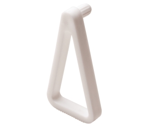 Hafele 282.28.730 Shelf Hold-Down, for 3/4" Shelf, Ø1/5", for Shelf Thickness 5/8", Plastic, White