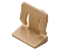 Hafele 282.33.409 Shelf Support, with Spring Clip, Ø1/5", Load-bearing Capacity 175 lbs., Plastic, Beige, Box of 100