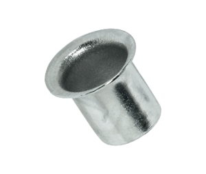 Hafele 282.50.704 Grommet, for Plug Fitting into Drill Hole Ø 3/10", Steel, Nickel-Plated, Box of 100