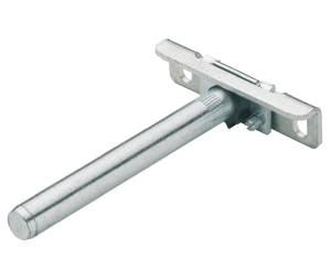 Hafele 283.33.904 Shelf Support, with Screw-On Plate, Side, Height and Tilt Adjustment, Wall Mounting, Concealed, Eccentric Sleeve Plastic, Galvanized