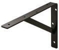 Hafele 287.55.361 208 Series L-Bracket, Super Duty, 12" x 8" x 1-1/5" Dimensions, Size 12", Black