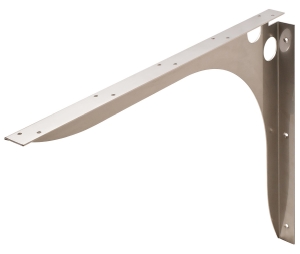 Hafele 287.77.003 SpeedBrace Work Surface Bracket, Rigid Centers, 28" x 1-3/4" x 21" (LxWxH), Stainless Steel