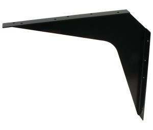 Hafele 287.80.307 Rigid Bracket, Large Size with Cut-Outs for Wire Management, 24" x 18" L x H, Steel, Black