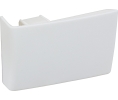 Hafele 290.06.020 Cover Cap, for Cabinet Hanger for Wall Unit, Visible Inside the Cabinet, Left Hand, Plastic, White