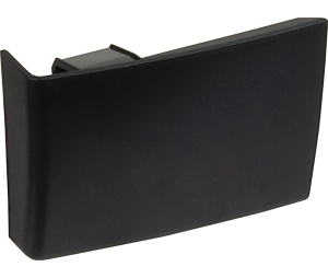 Hafele 290.06.022 Cover Cap, for Cabinet Hanger for Wall Unit, Visible Inside the Cabinet, Left Hand, Plastic, Black